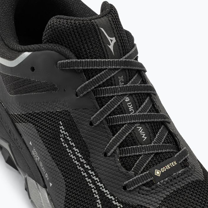 Pantofi de alergare pentru bărbați Mizuno Wave Ibuki 4 GTX negru/grimetalic/umbră întunecată 9