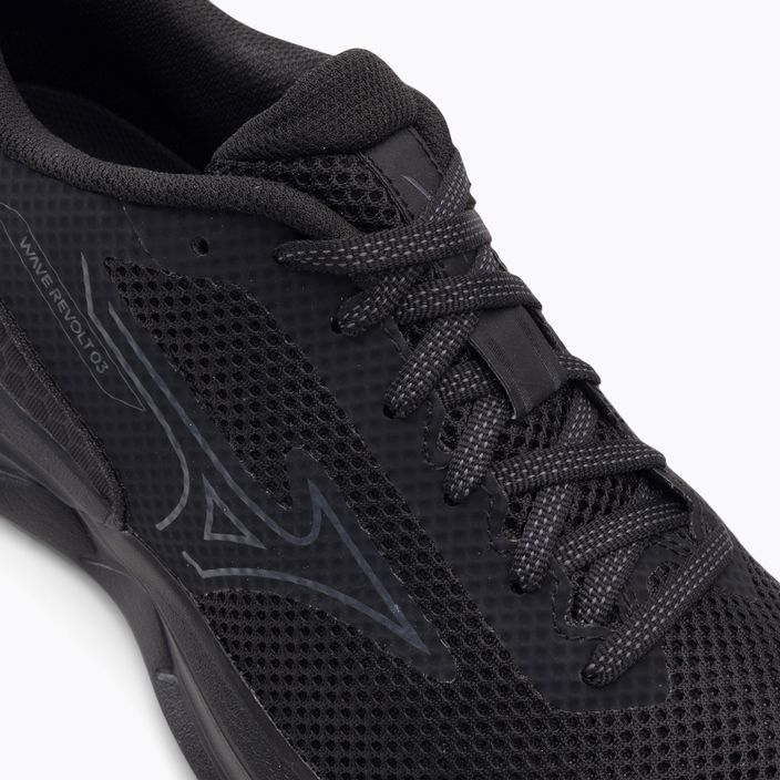 Pantofi de alergare pentru bărbați Mizuno Wave Revolt 3 negru J1GC231403 8