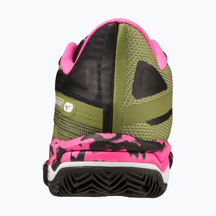 Pantofi de padel Mizuno Wave Exceed Light 2 Padel pentru femei calliste verde / roz glo / negru 10