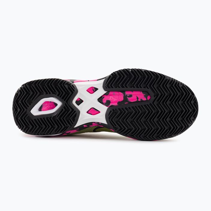Pantofi de padel Mizuno Wave Exceed Light 2 Padel pentru femei calliste verde / roz glo / negru 5
