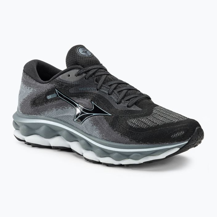 Pantofi de alergare pentru bărbați Mizuno Wave Sky 7 negru/glacial ridge/stormy weather