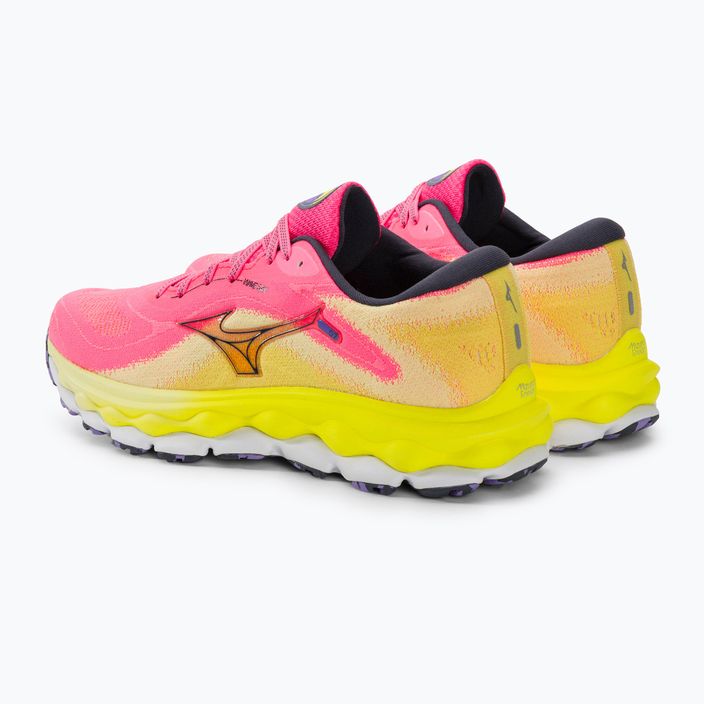 Pantofi de alergare pentru femei Mizuno Wave Sky 7 highvpink/ombre blue/bolt2neon 4