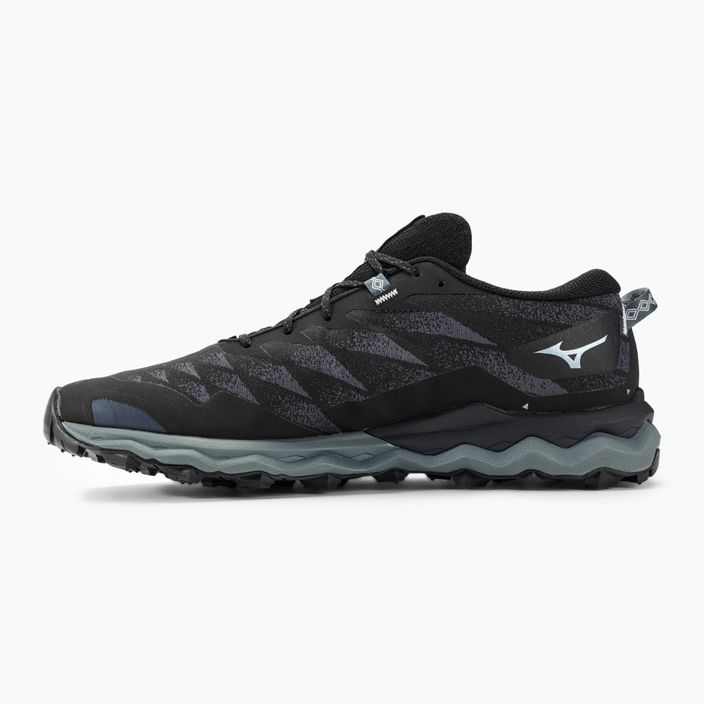 Pantofi de alergare pentru bărbați Mizuno Wave Daichi 7 GTX negru/albastru de mătase/timp torid 3
