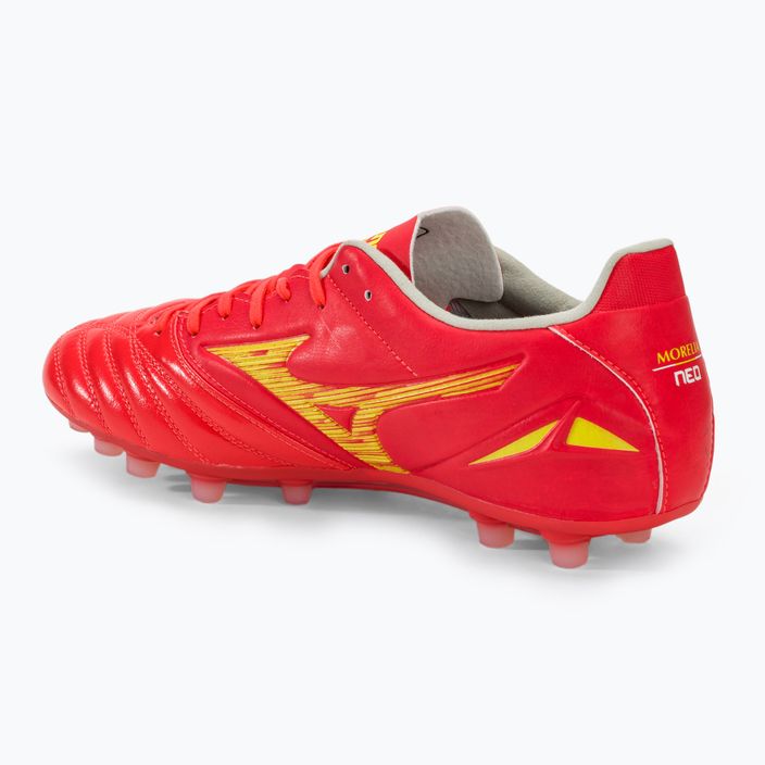 Încălțăminte de fotbal pentru bărbați  Mizuno Morelia Neo IV Pro AG flerycoral2/bolt2 3