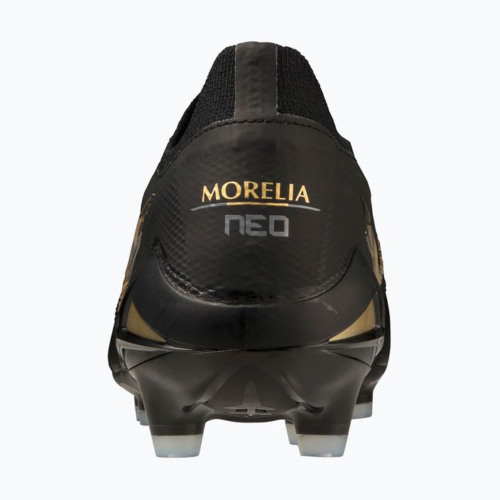 Mizuno Morelia Morelia Neo IV Beta JP MD ghete de fotbal pentru bărbați negru/auriu/negru 8