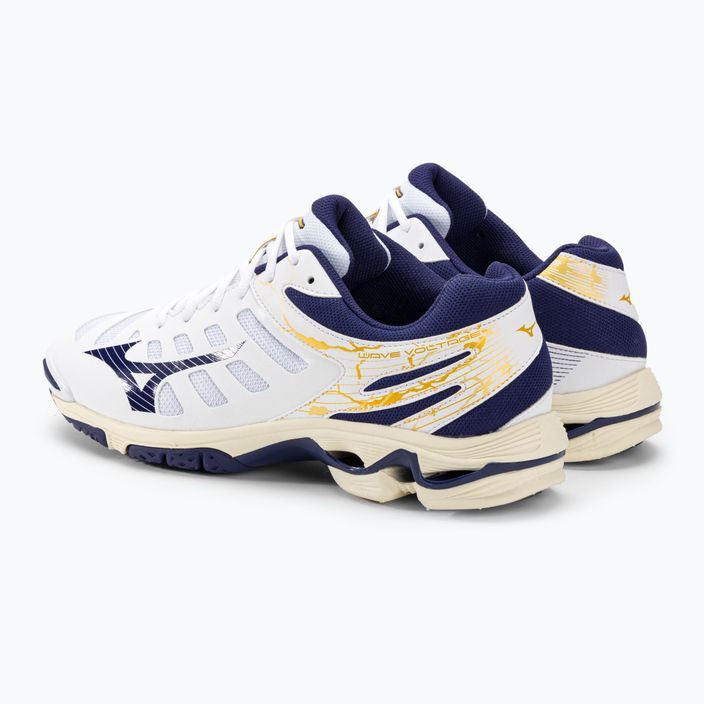 Pantofi de volei pentru bărbați Mizuno Wave Voltage alb / panglică albastră / mp gold 4