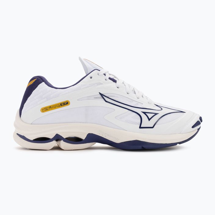 Pantofi de volei pentru bărbați Mizuno Wave Lightning Z7 alb / panglică albastră / aur mp 2