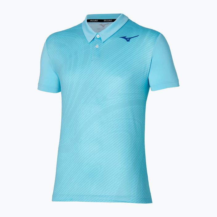 Tricou polo de tenis pentru bărbați Mizuno Charge Shadow Polo blue glow 3