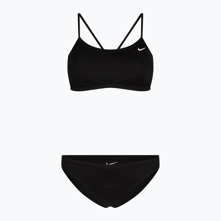 Costum de baie din două piese pentru femei Nike Essential Sports Bikini negru NESSA211-001