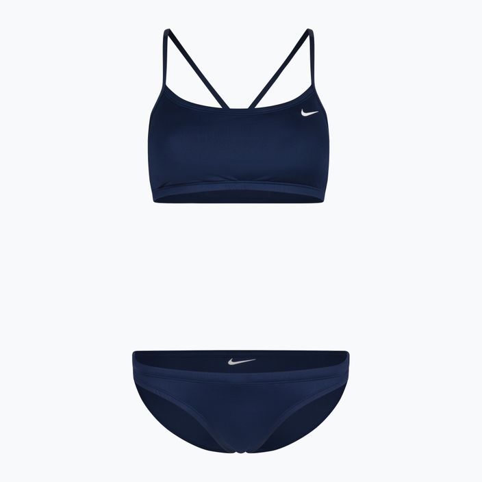 Costum de baie din două piese pentru femei Nike Essential Sports Bikini albastru marin NESSA211-440