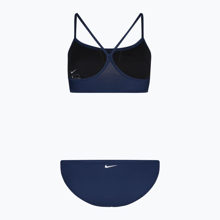 Costum de baie din două piese pentru femei Nike Essential Sports Bikini albastru marin NESSA211-440 2