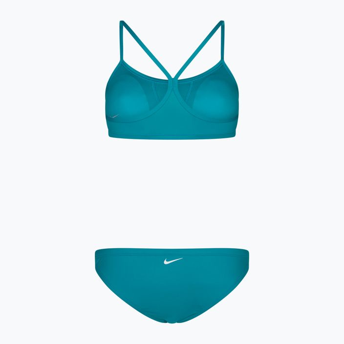 Costum de baie din două piese pentru femei Nike Essential Sports Bikini albastru deschis NESSA211-345 2