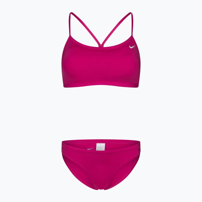Costume de baie din două piese pentru femei Nike Essential Sports Bikini roz NESSA211