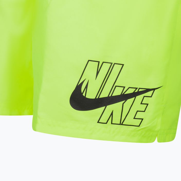 Pantaloni scurți de baie Nike Logo Solid 5" Volley pentru bărbați, galben NESSA566-737 3