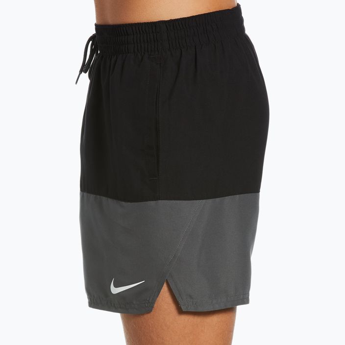 Bărbați Nike Split 5" Volley pantaloni scurți de înot negru NESSB451-001 7