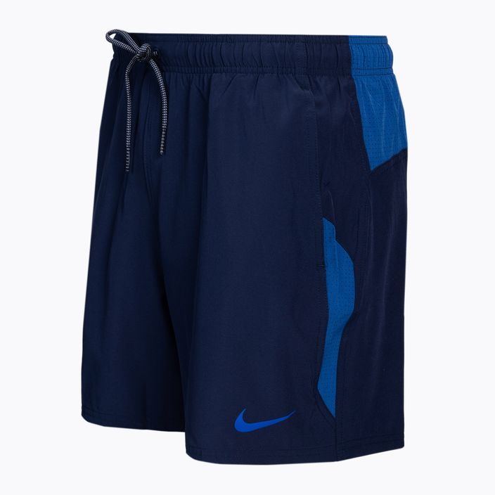 Pantaloni scurți de baie Nike Contend 5" Volley pentru bărbați, albastru marin NESSB500-440 3