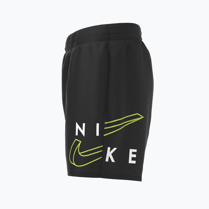 Pantaloni scurți de înot pentru copii Nike Split Logo 4" Volley negru NESSC786-001 6