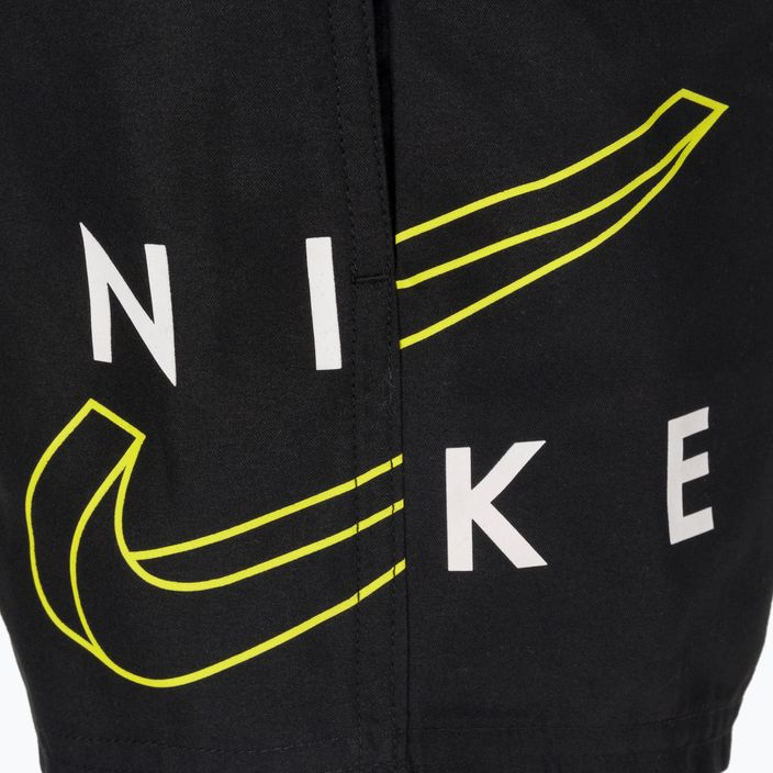 Pantaloni scurți de înot pentru copii Nike Split Logo 4" Volley negru NESSC786-001 3