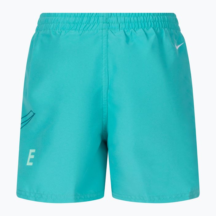 Pantaloni scurți de baie pentru copii Nike Split Logo 4" Volley verde NESSC786-339 2