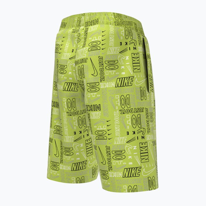 Pantaloni scurți de baie pentru copii Nike Logo Mashup 8" Volley verde NESSC791-312 5
