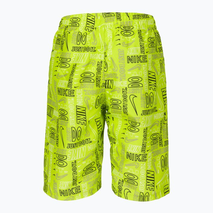 Pantaloni scurți de baie pentru copii Nike Logo Mashup 8" Volley verde NESSC791-312 2