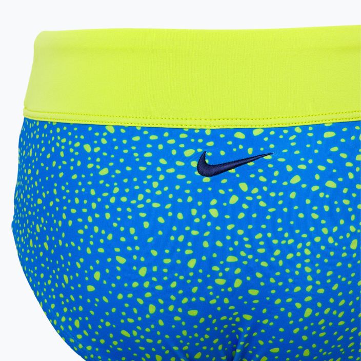 Costum de baie din două piese pentru copii Nike Water Dots Asymmetrical albastru NESSC725-458 4