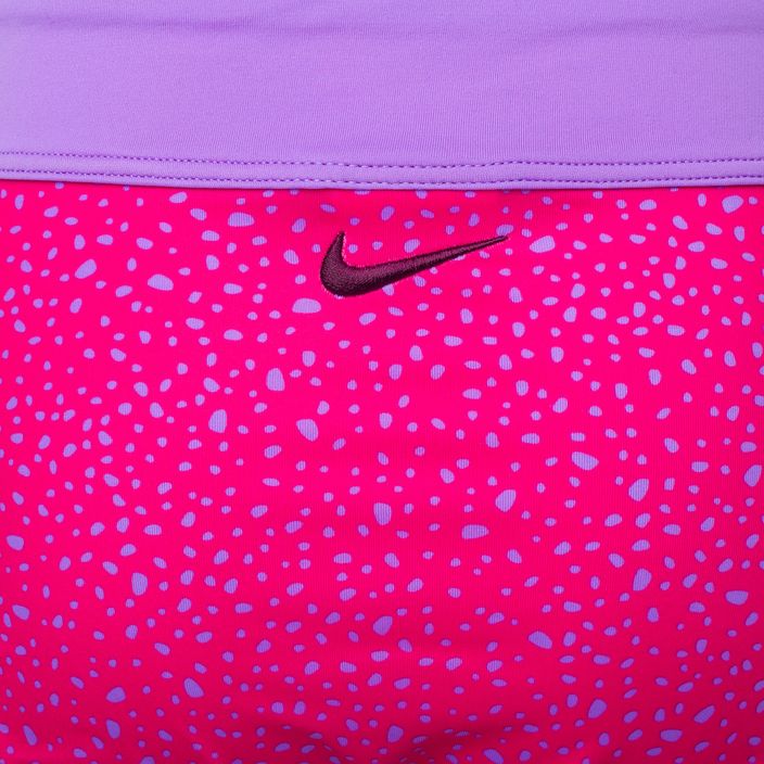 Costum de baie din două piese pentru copii Nike Water Dots Asymmetrical roz NESSC725-672 4