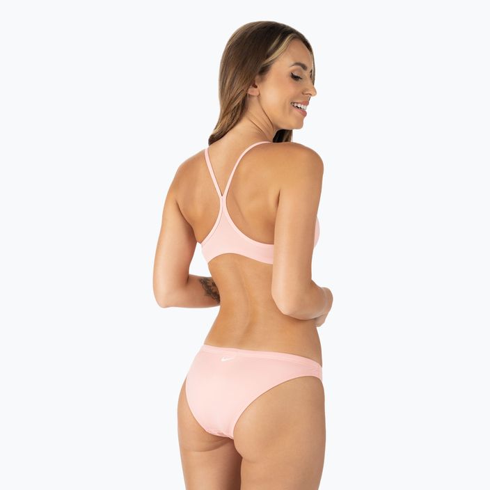Costum de baie din două piese pentru femei Nike Essential Sports Bikini roz NESSA211-626 3