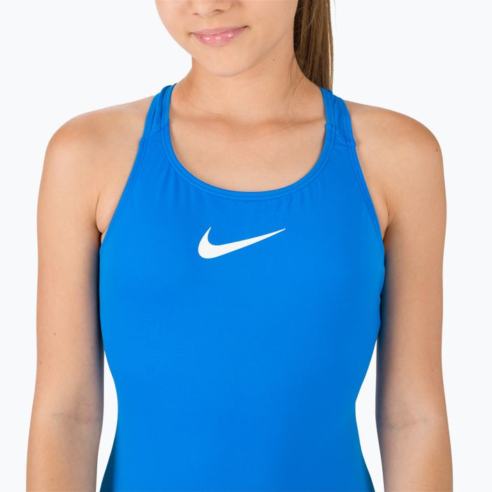 Costum de baie întreg pentru copii Nike Essential Racerback albastru NESSB711-458 4