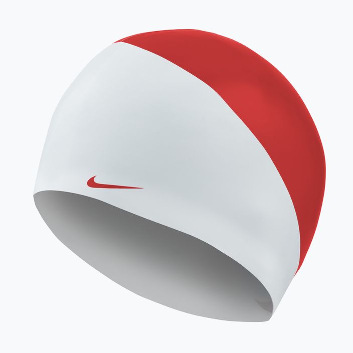 Șapcă de înot Nike Jdi Slogan roșu și alb NESS9164-613 5