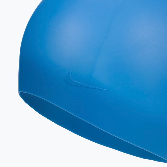 Cască de înot cu părul lung Nike Silicone Long Hair albastru NESSA198-460 2