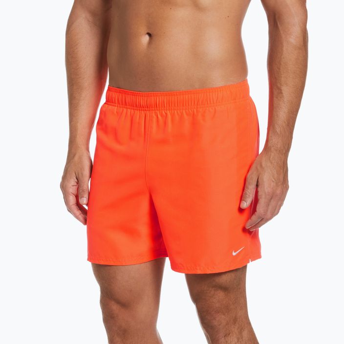 Pantaloni scurți de baie Nike Essential 5" Volley pentru bărbați, portocaliu NESSA560-618