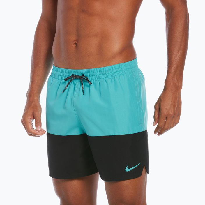 Pantaloni scurți de baie Nike Split 5" Volley pentru bărbați, albastru/negru NESSB451-339 5