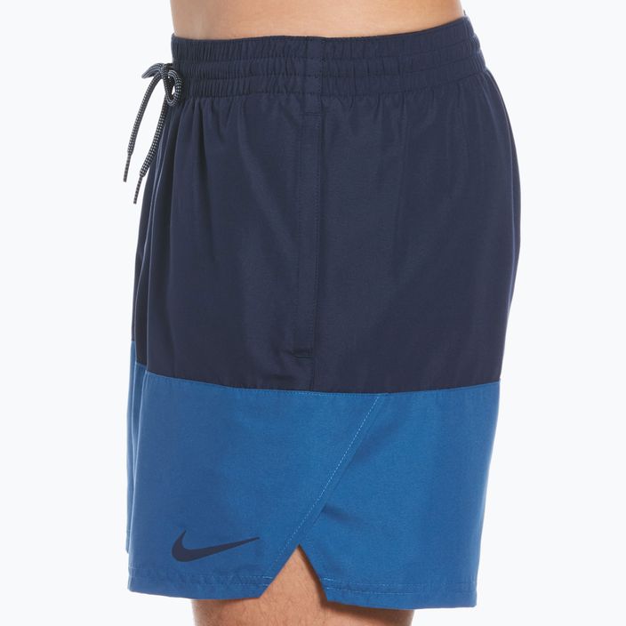 Pantaloni scurți de baie Nike Split 5" Volley pentru bărbați, albastru marin NESSB451-444 6