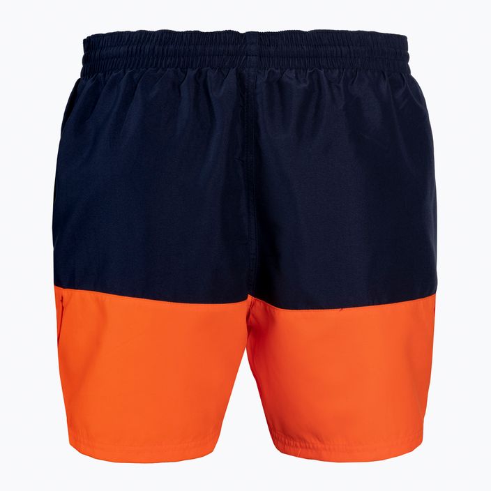 Pantaloni scurți de baie Nike Split 5" Volley pentru bărbați, albastru marin și portocaliu NESSB451-822 3