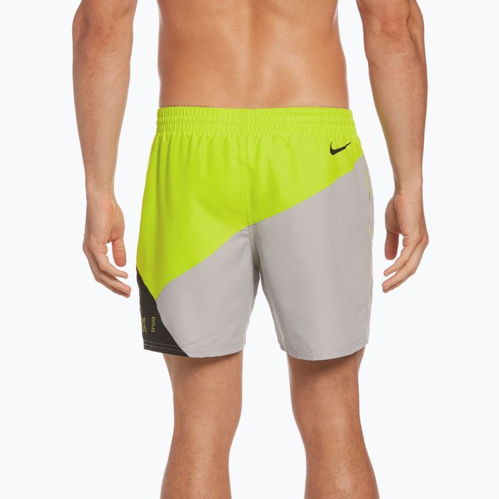 Pantaloni scurți de înot Nike Logo 5" Volley pentru bărbați, verde NESSC470-001 7