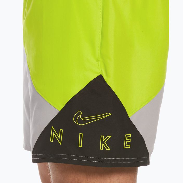 Pantaloni scurți de înot Nike Logo 5" Volley pentru bărbați, verde NESSC470-001 9