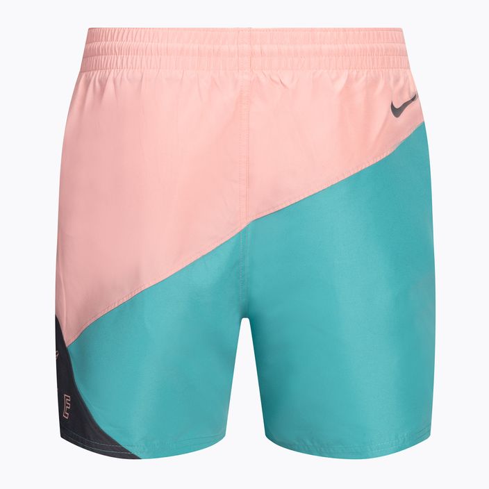 Pantaloni scurți de baie bărbați Nike Logo 5" Volley gri NESSC470-018 2