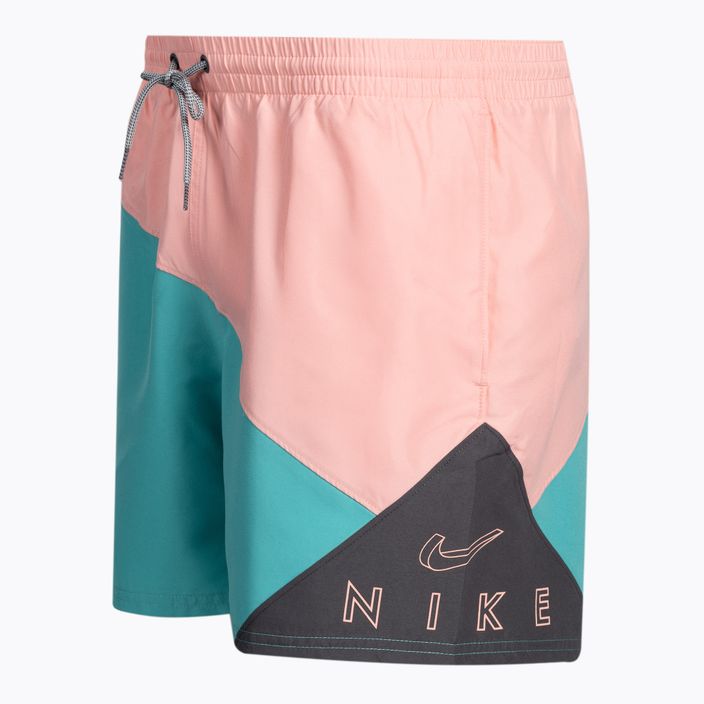 Pantaloni scurți de baie bărbați Nike Logo 5" Volley gri NESSC470-018 3