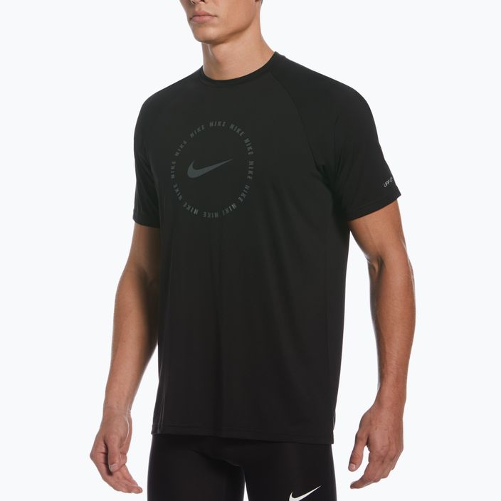 Tricou de antrenament pentru bărbați Nike Ring Logo negru NESSC666-001 8