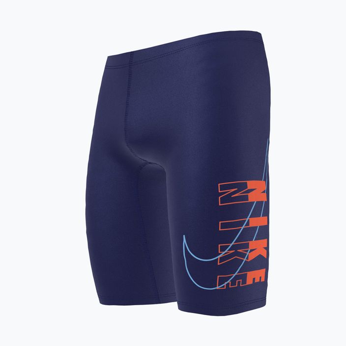 Costum de înot pentru copii Nike Multi Logo, albastru marin NESSC858-440 6