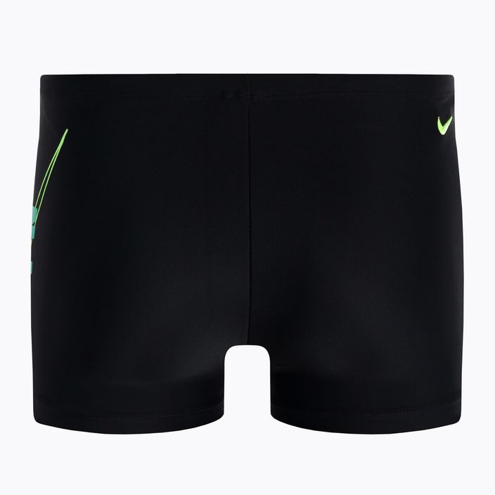 Boxeri de baie bărbați Nike Reflect Logo Square Leg negru NESSC583 2