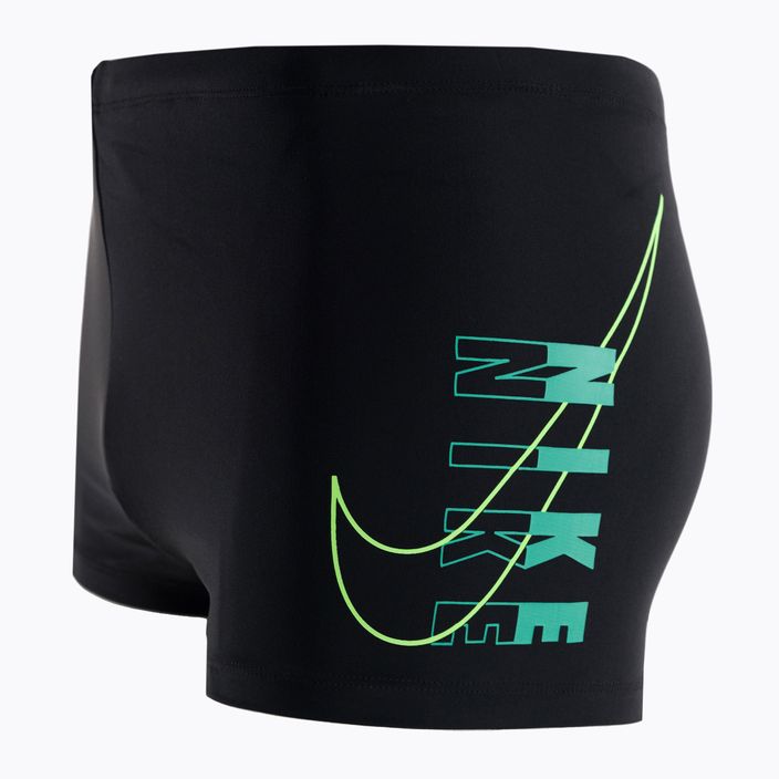 Boxeri de baie bărbați Nike Reflect Logo Square Leg negru NESSC583 3