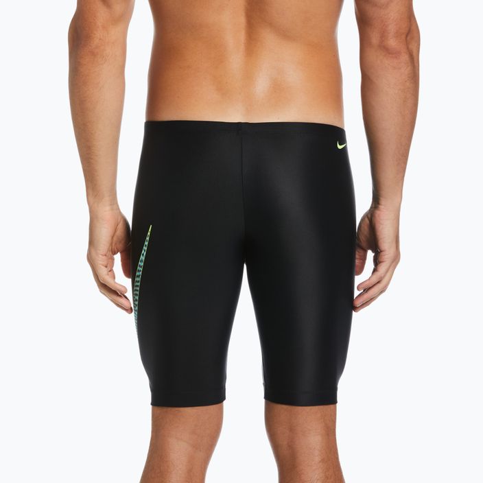 Boxeri de înot pentru bărbați Nike Multi Logo Jammer negri NESSC588 5
