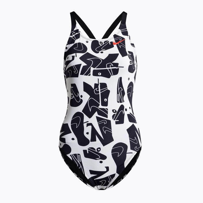 Costum de baie o piesă pentru femei Nike Multiple Print Fastback Negru NESSC050-001