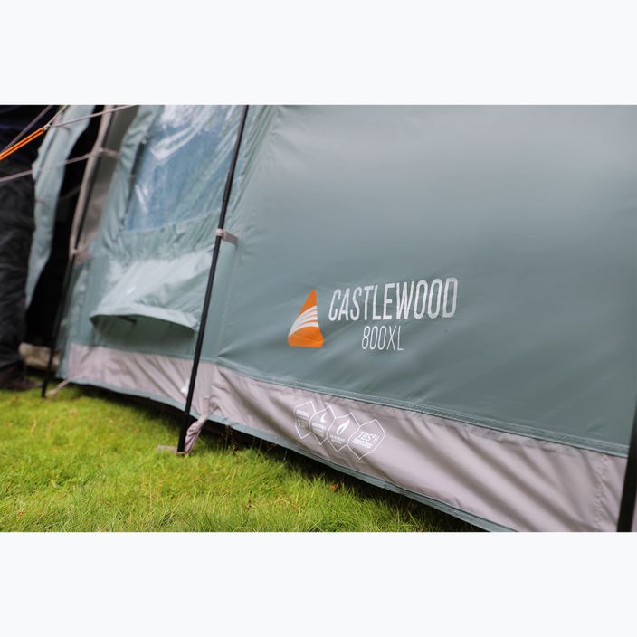 Cort de camping pentru 8 persoane Vango Castlewood 800XL Package mineral green 13