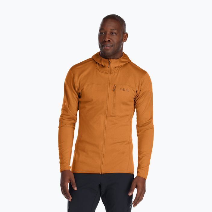 Jachetă de trekking pentru bărbați Rab Ascendor Hoody portocaliu QFF-42