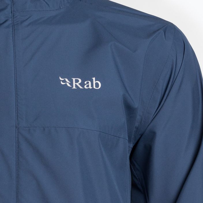 Rab Downpour Eco jachetă de ploaie pentru bărbați albastru QWG-82-DIK-SML 6