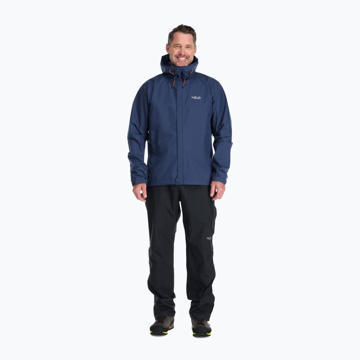 Rab Downpour Eco jachetă de ploaie pentru bărbați albastru QWG-82-DIK-SML 3