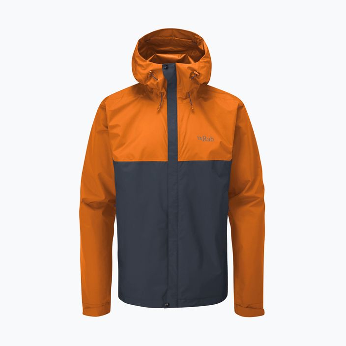 Rab Downpour Eco jachetă de ploaie pentru bărbați portocalie QWG-82-MAB-SML 8